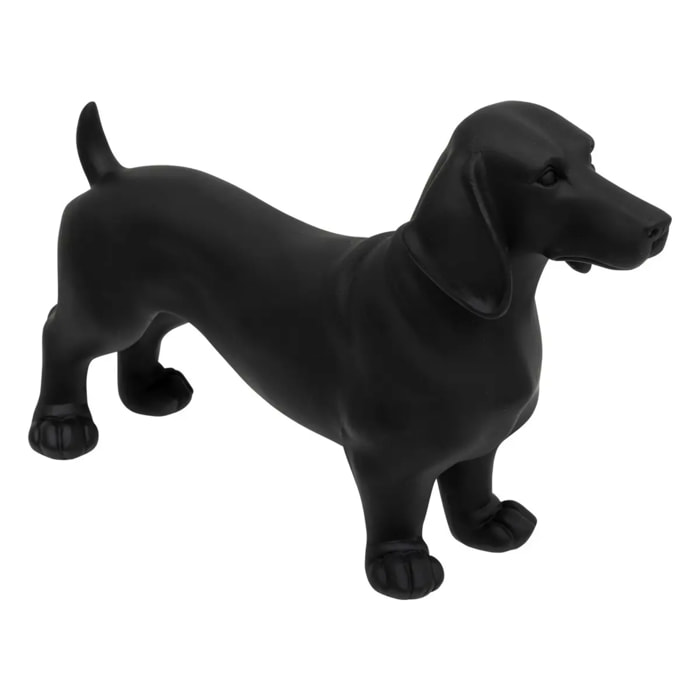 Chien basset Be vintage l.40cm résine