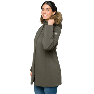 Parka DAHLIA acolchada impermeable verde
