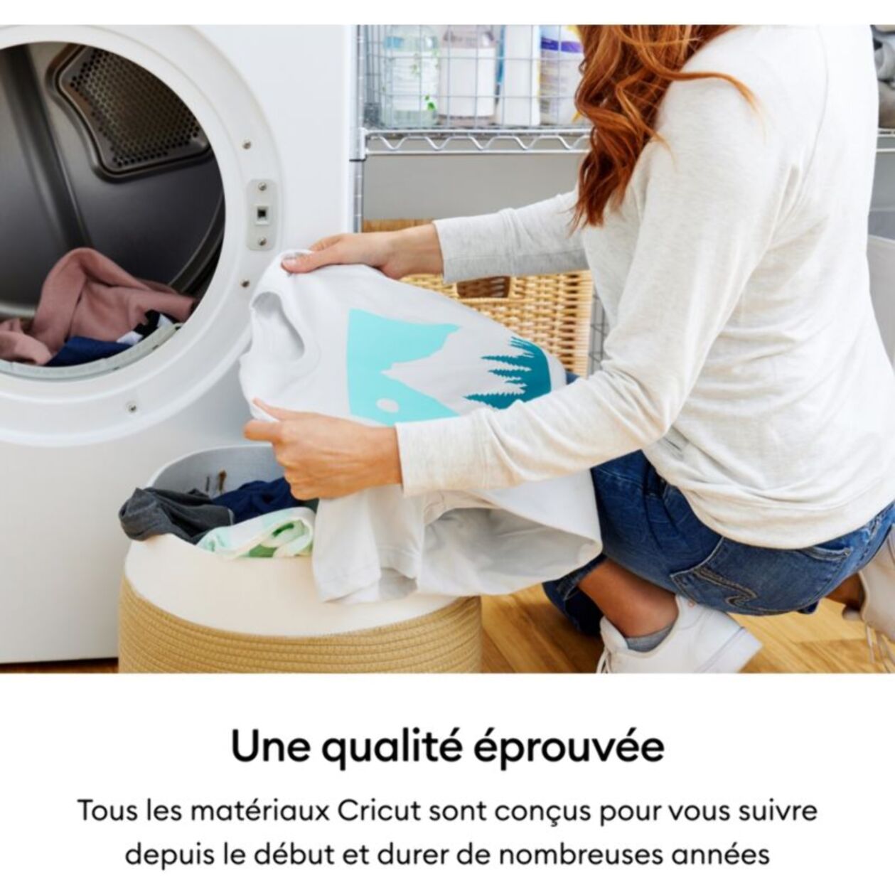 Accessoire CRICUT Flocked Iron On White