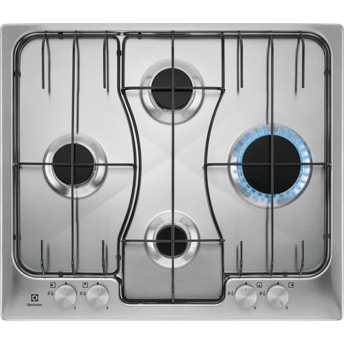 Electrolux Piano cottura a gas Serie 300 Soft line 60cm RGG6242LOX