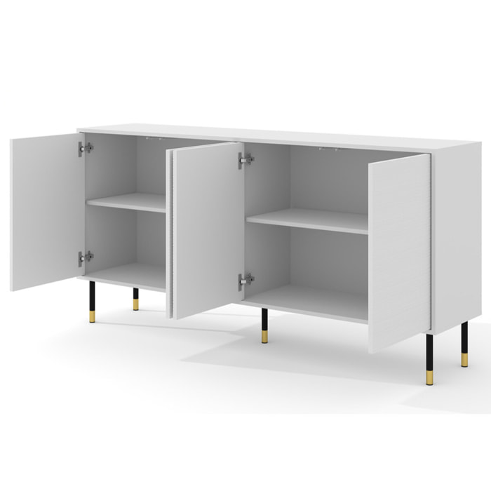 Novara - buffet bas - 180 cm - Blanc