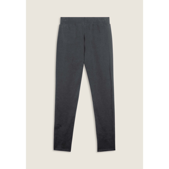 Pantaloni regular in felpa garzata con dettagli a trecce