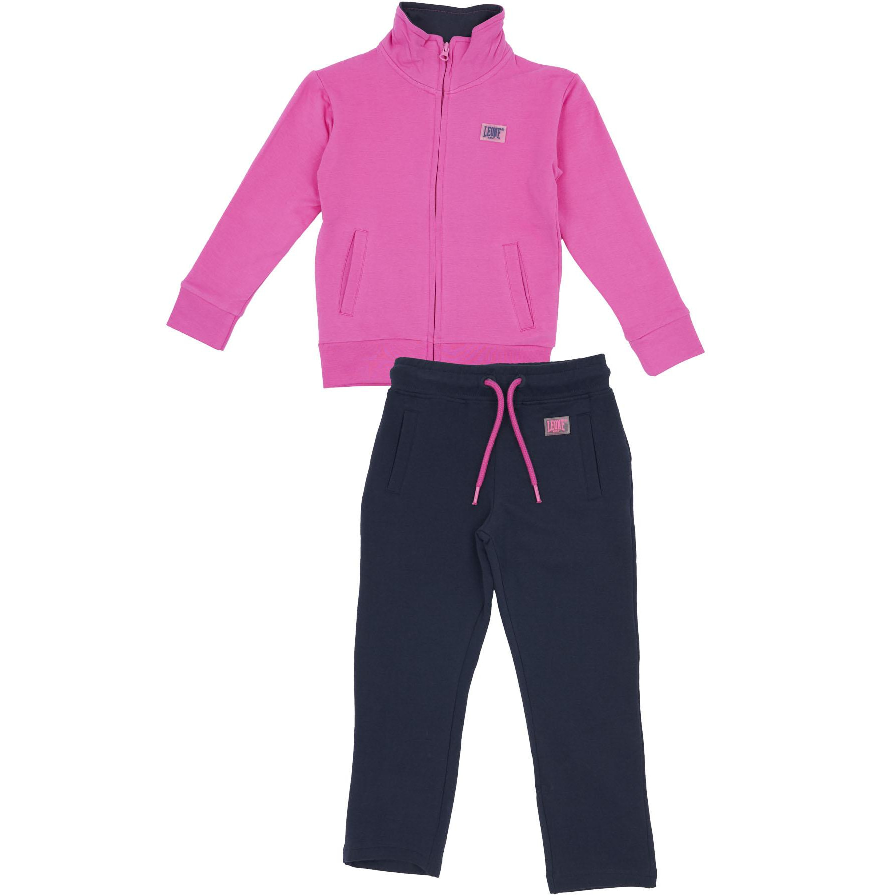 Tuta da bambina con colletto full zip Basic