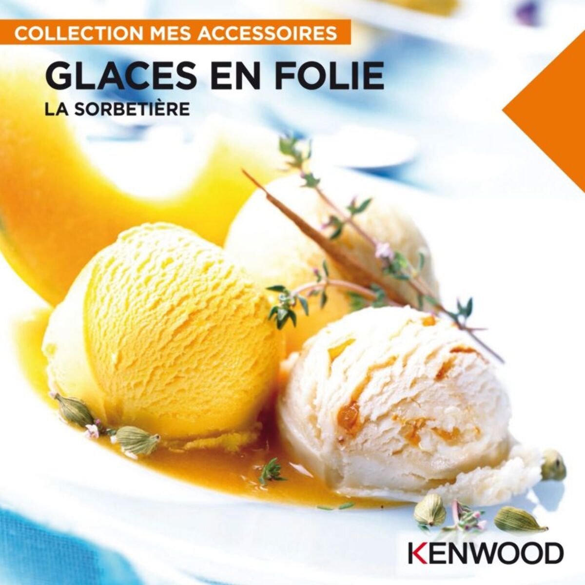 Sorbetière KENWOOD KAX71.009WH pour chef et chef XL