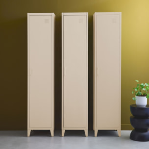 Armoire casier industriel métal 4 espaces de rangement (lot de 3) SOHO