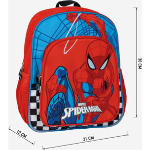 Mochila Escolar Mediana Spiderman 31.0 X 12.0 X 38.0 Cm