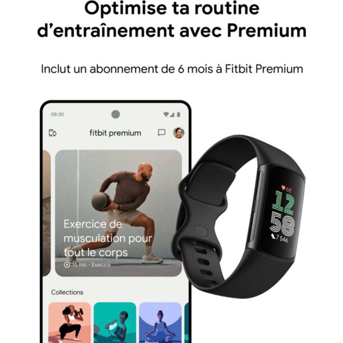 Bracelet connecté FITBIT Charge 6 Noir