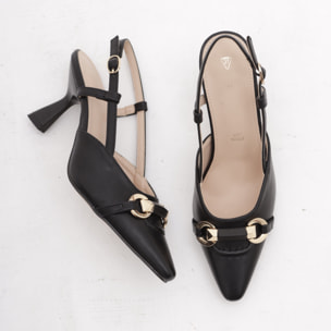 SLINGBACK MORSETTO NERO