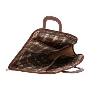 Borsa da lavoro  da uomo In Vera pelle Made in Italy 40x30x6 cm