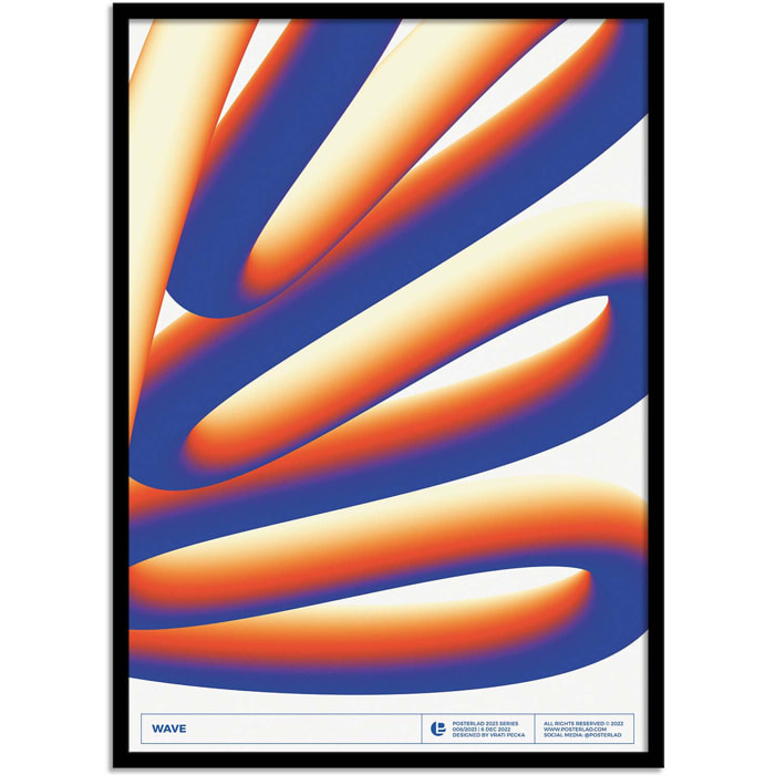 Affiche - Blue wave - Posterlad