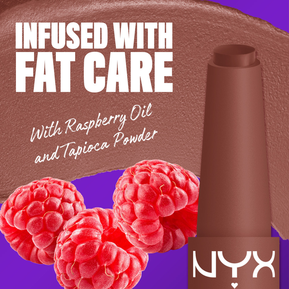 NYX Profesional Makeup Fat Matte Rouge à Lèvres Mat Confort Lissant - Toasty Taupe