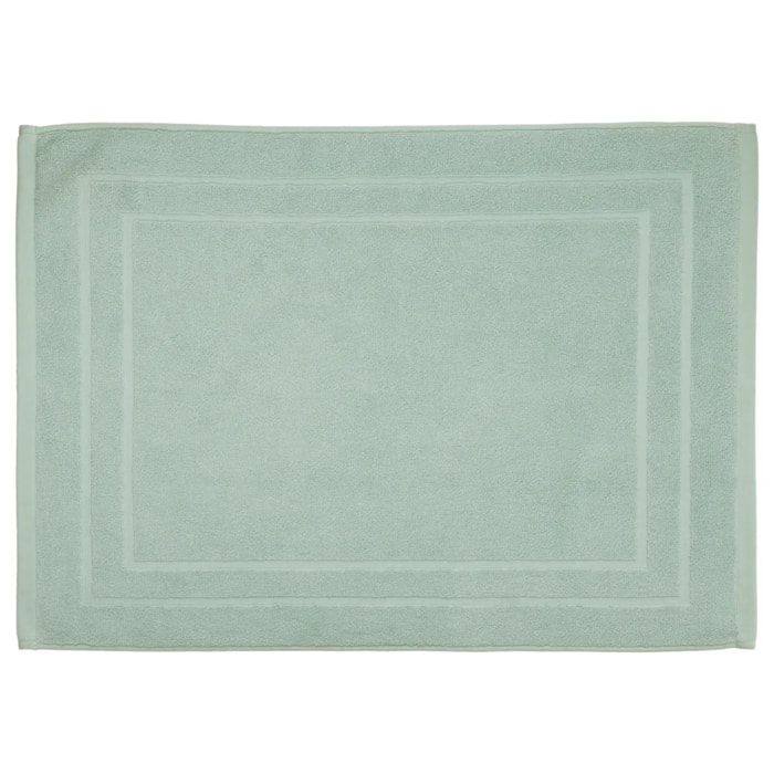 Tapis de bain coton vert 50x70cm