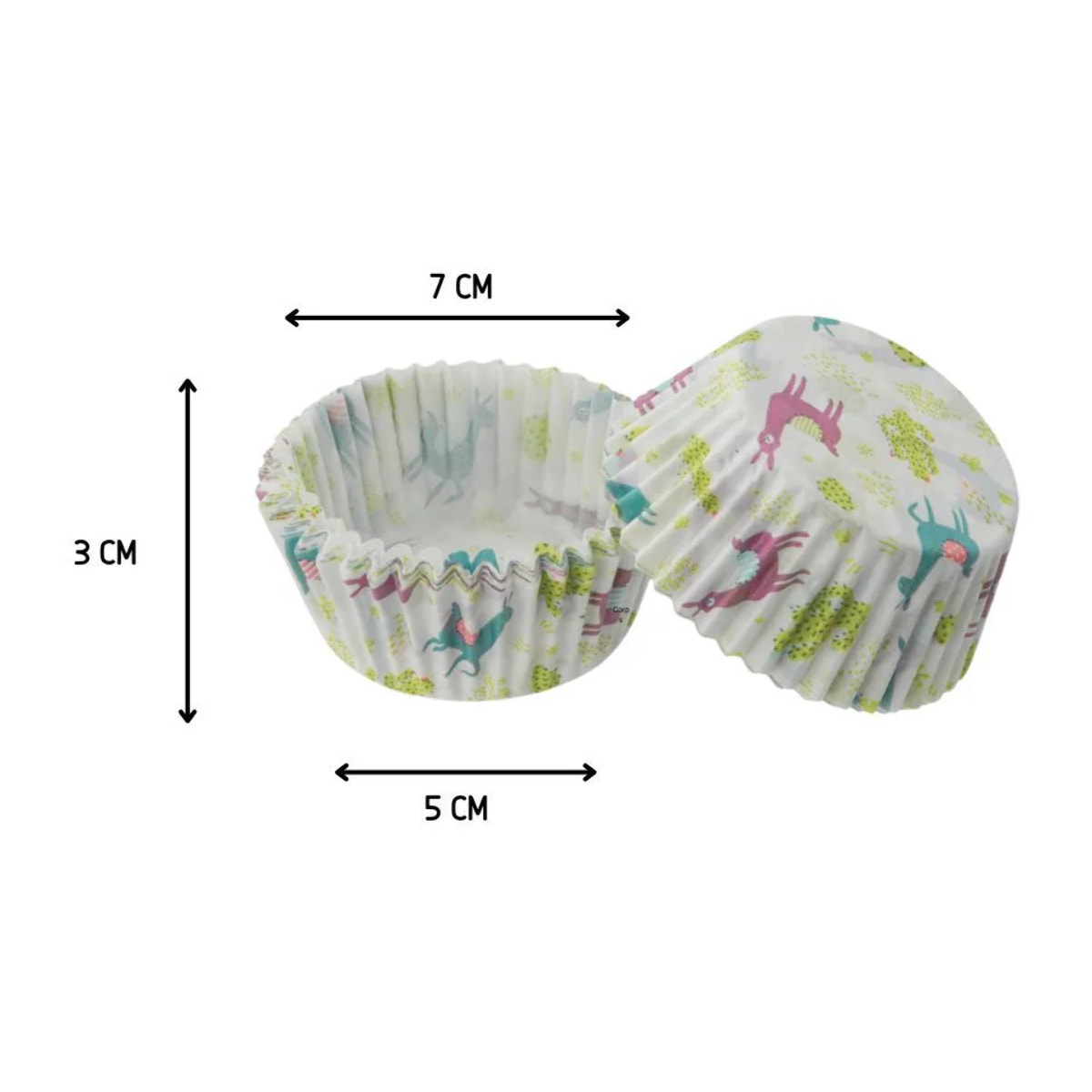 Ensemble avec un lot de 50 moules à muffins, 1 spatule Zenker et 2 bols à mixer en inox Fackelmann