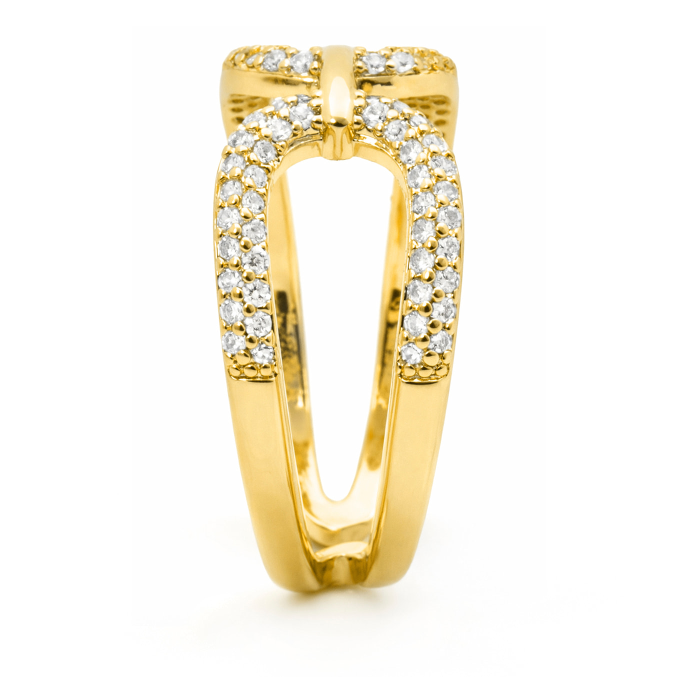 Anillo Kafrik acabado oro amarillo 18k