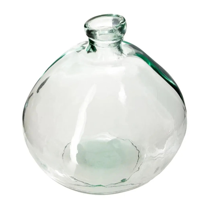 Vase rond "Uly" en verre recyclé D23cm
