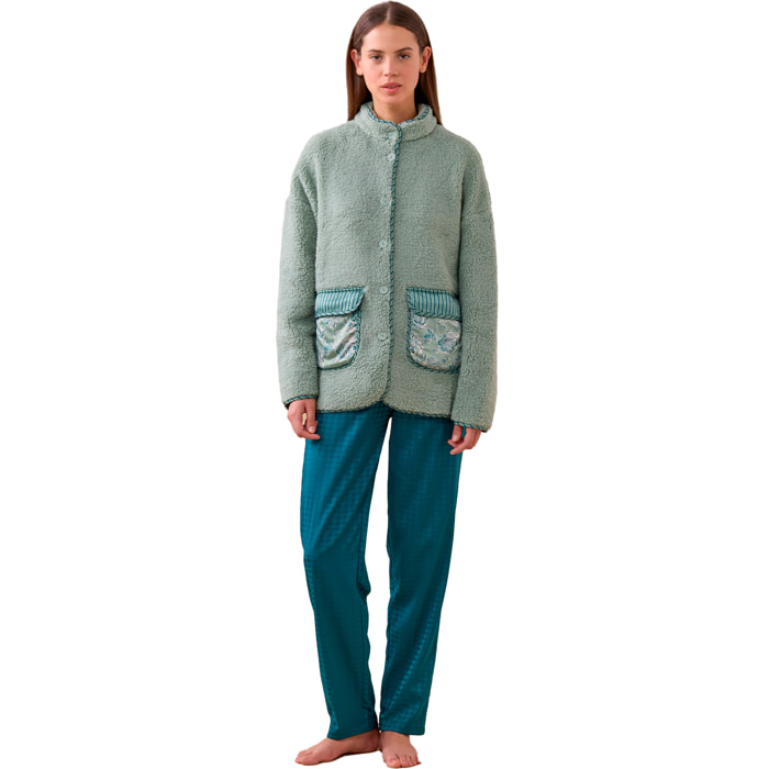 Giacca donna lisette in eco pelliccia e raso Noidinotte