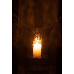 J-Line bougeoir Plat - verre - transparant - small