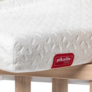 Colchón de Cuna Espuma + Visco | 8cm de altura |OEKOTEX | Funda Extraíble y Lavable | Baby