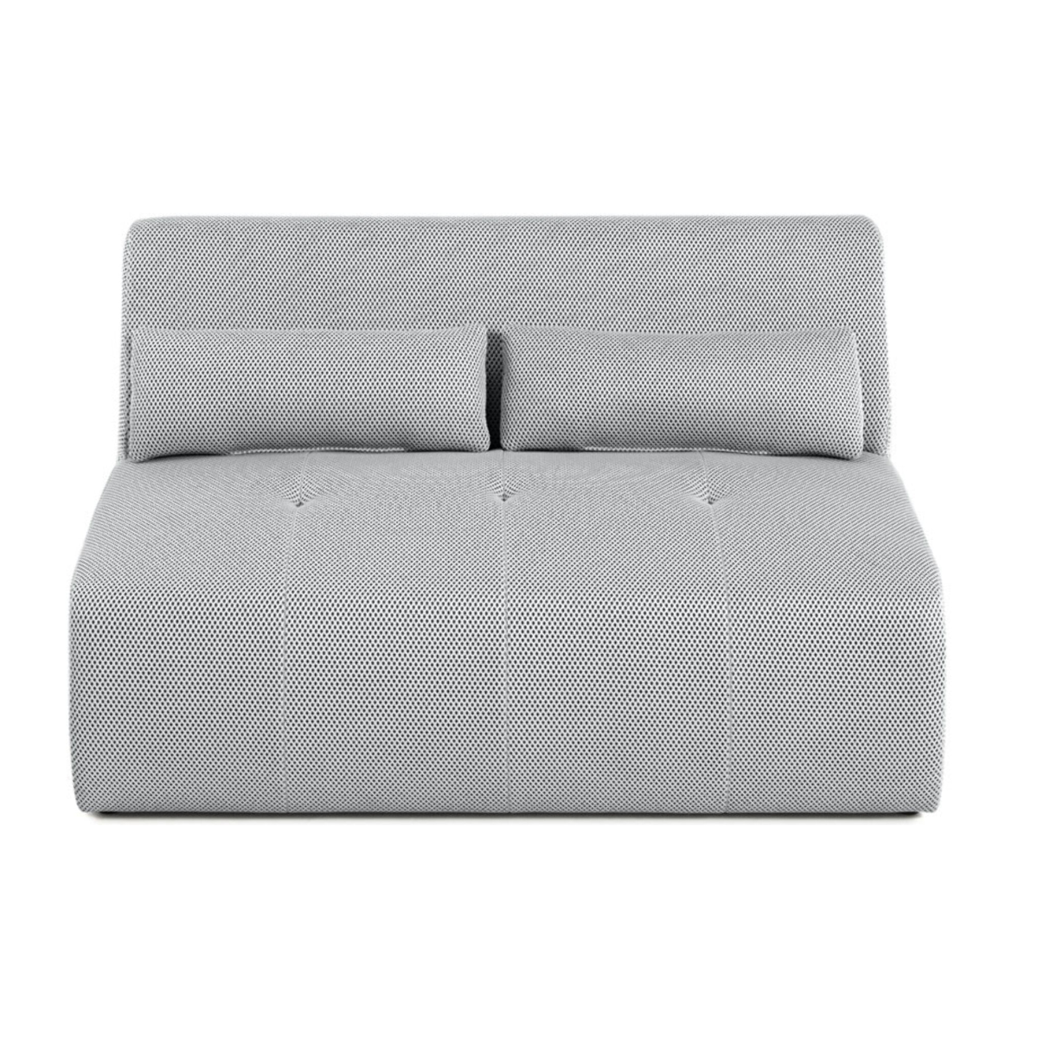 Onyx - canapé droit 2 places - en tissu mailles 3D - Gris clair