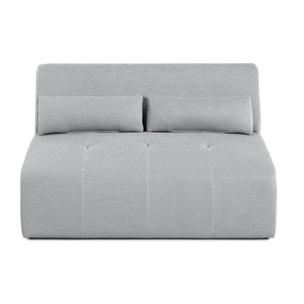 Onyx - canapé droit 2 places - en tissu mailles 3D - Gris clair