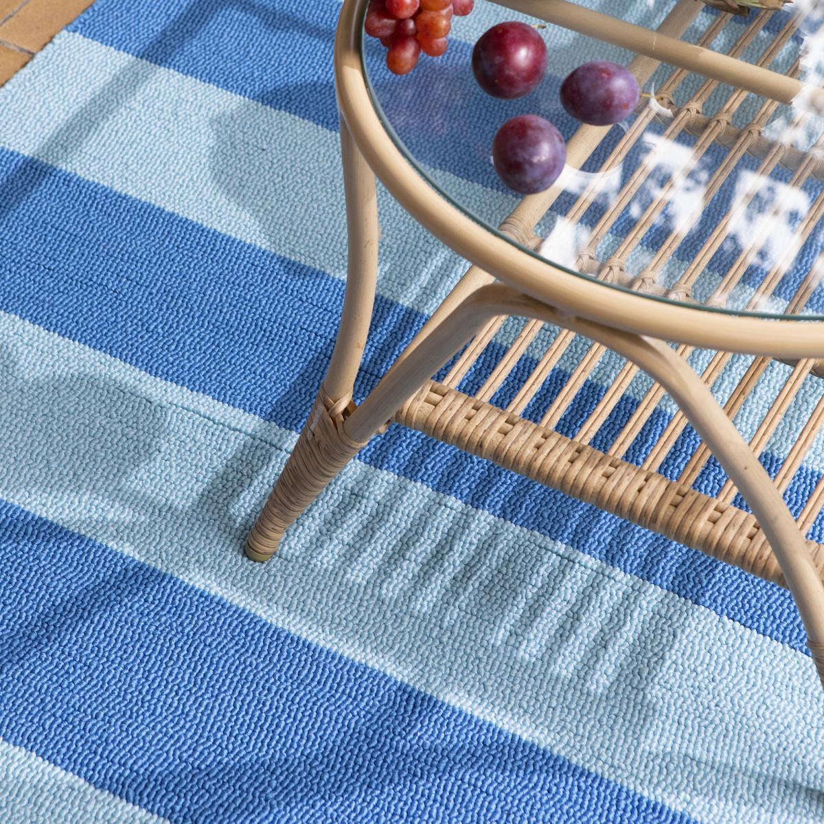 Tapis extérieur kilim fait main rectangle TEMPURA