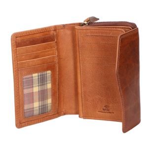 Portafoglio unisex in vera pelle - Modello False - Made in Italy - 14.0 x 7.0 x 3.0 cm