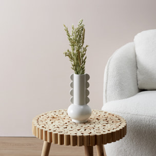 Vase Ceramique Lola Blanc H15cm For White