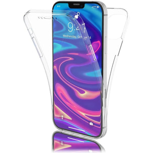 Coque iPhone 12/12 Pro (6,1 pouces) 360° intégrale protection avant arrière silicone transparente