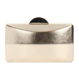 Clutch donna oro in laminato