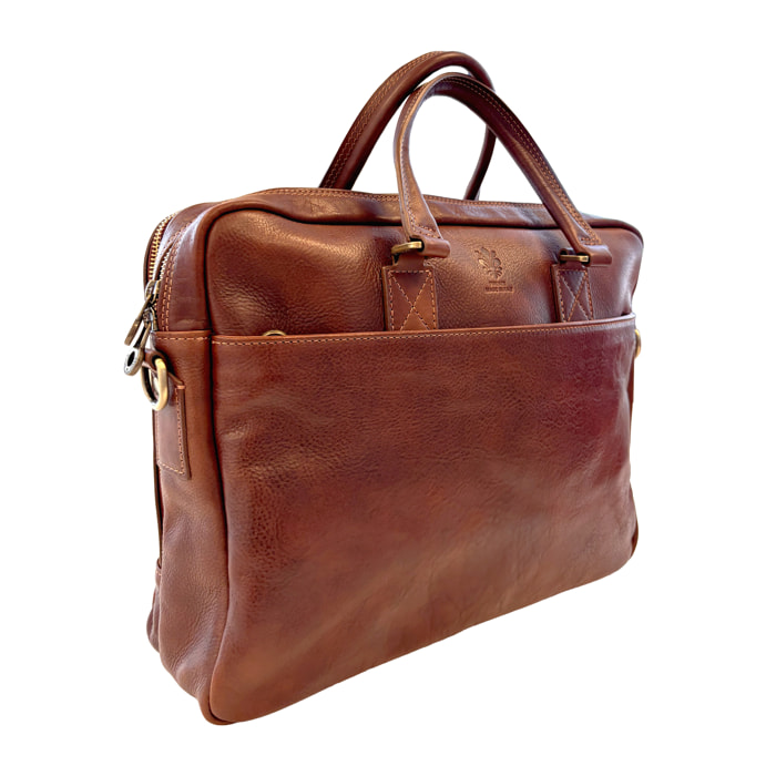 Borsa Ventiquattrore Unisex Borsa Portadocumenti da Lavoro in Pelle
