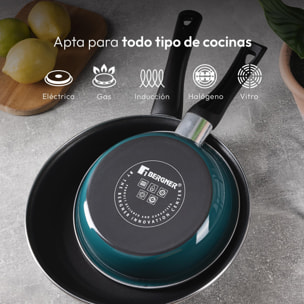 Juego de 2 Sartenes 20 / 26cm en aluminio forjado antiadherentes