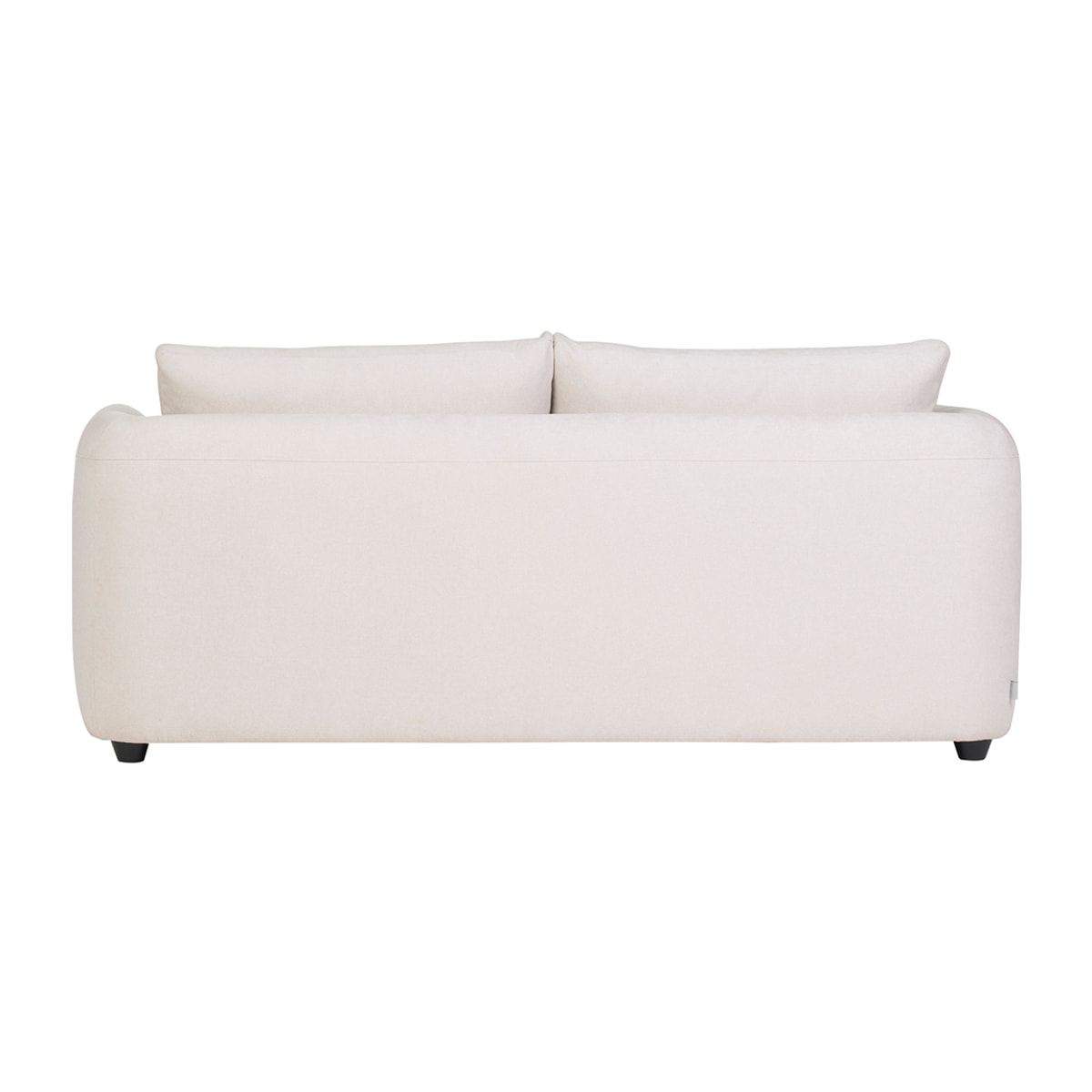 Canapé convertible 3 places en tissu effet velours beige HARLO