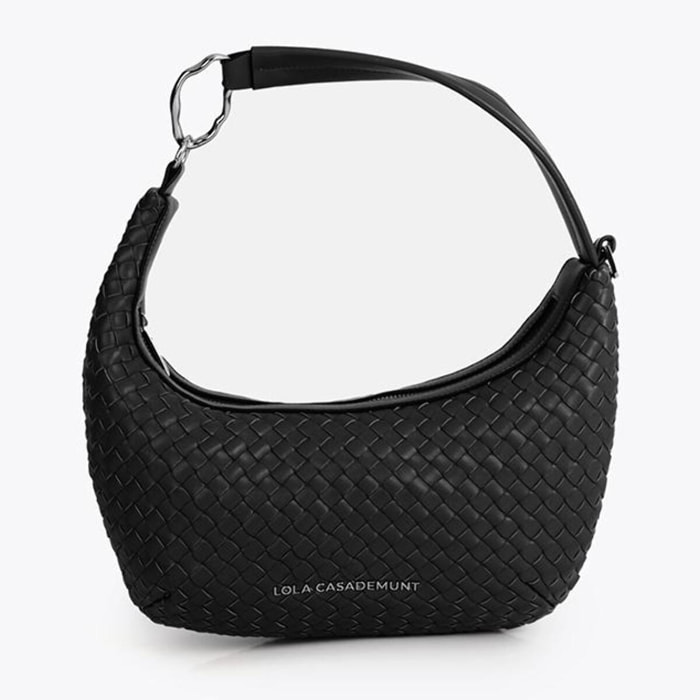 Borsa intrecciata a mezzaluna