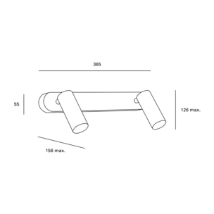 Forlight Proyector Ip20 Logos Double Led Led 3,7,,3,7W 3000K Blanco 564Lm