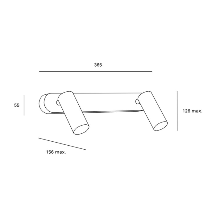 Forlight Proyector Ip20 Logos Double Led Led 3,7,,3,7W 3000K Blanco 564Lm
