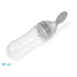 CUCHARA DISPENSADORA DE PAPILLA ALIMENTADORA PARA BEBÉ GRIS