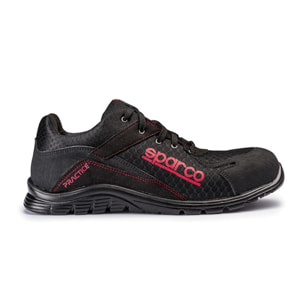 Chaussure de sécurité S24 SPARCO Pratice - Noir rouge - Taille 39 - 07517