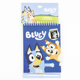 Set de papelería scratch book bluey