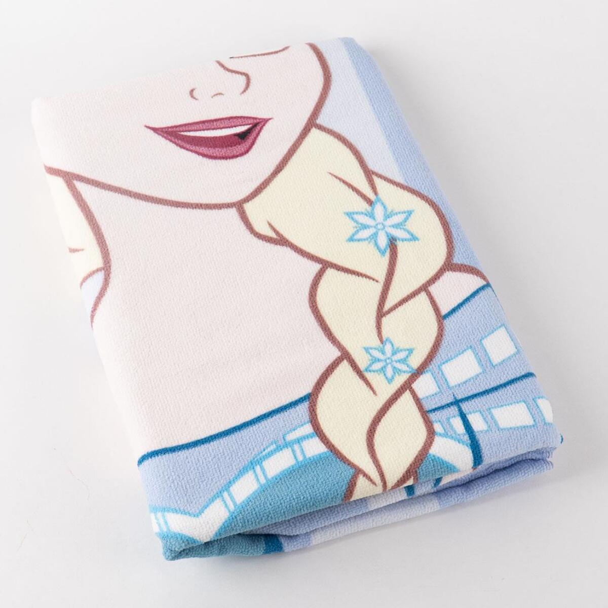 Toalla Microfibra de Frozen - 70x140x1 cm - Color:Azul Claro