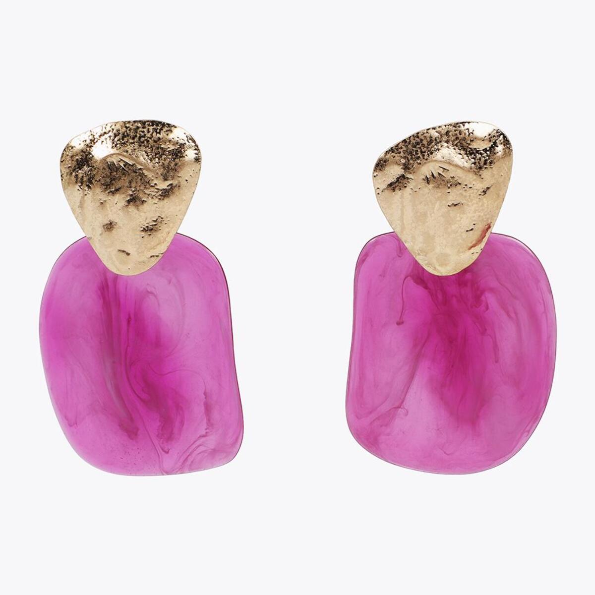 Orecchini Combinati Metallo e Acrilico