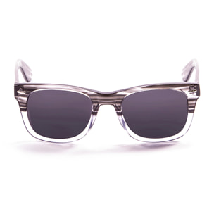 Gafas de sol OCEAN LOWERS - Demi negro con detalle blanco transparente / Ahumada