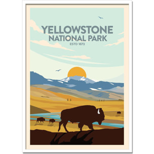 Affiche - Yellowstone National Park - Studio Inception