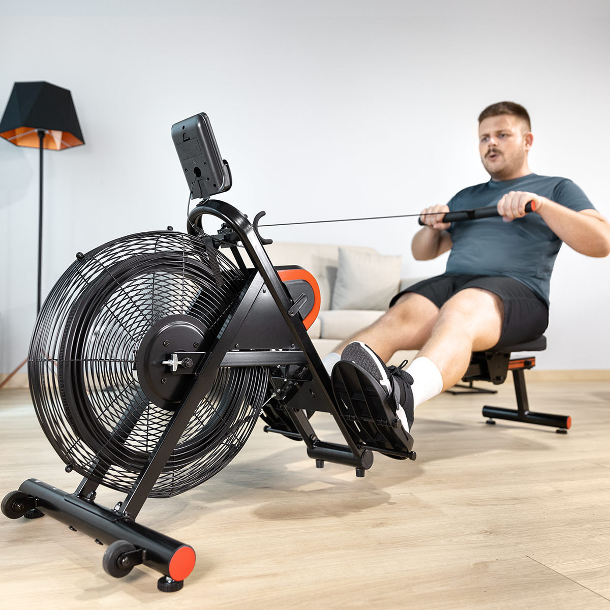 Máquina de remo plegable FITFIU resistencia por aire y regulable