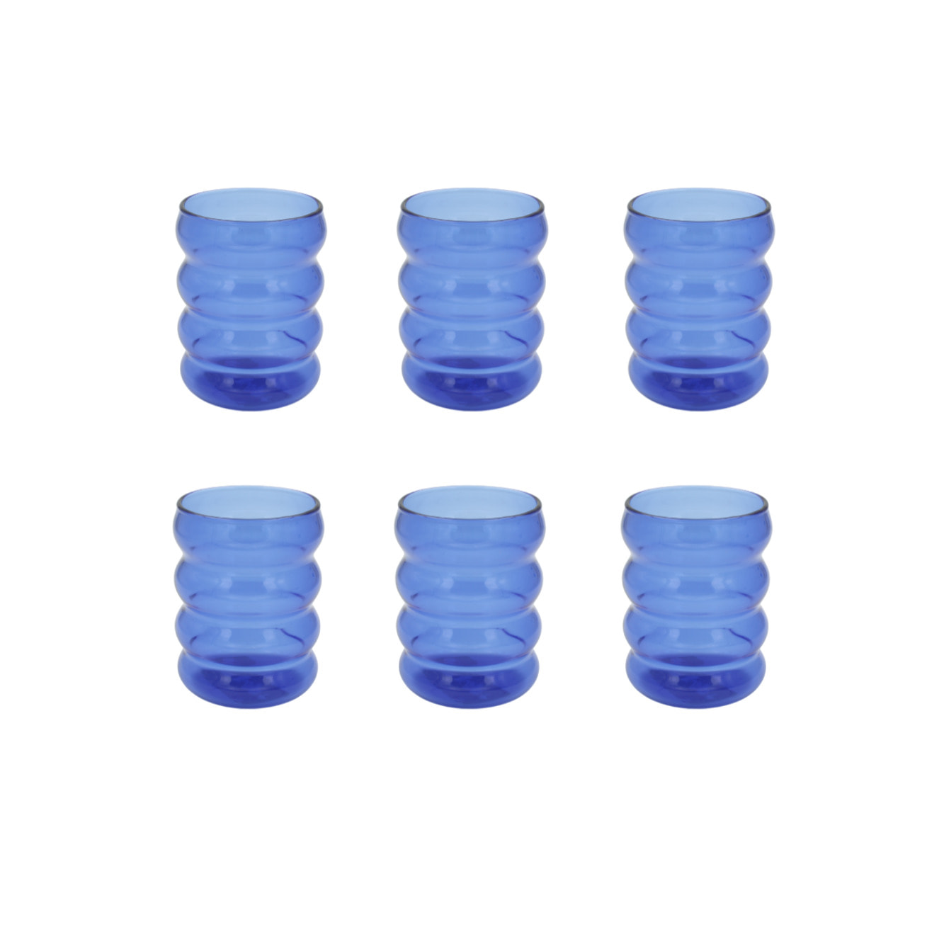 Lot de 6 verres, SANTORIN