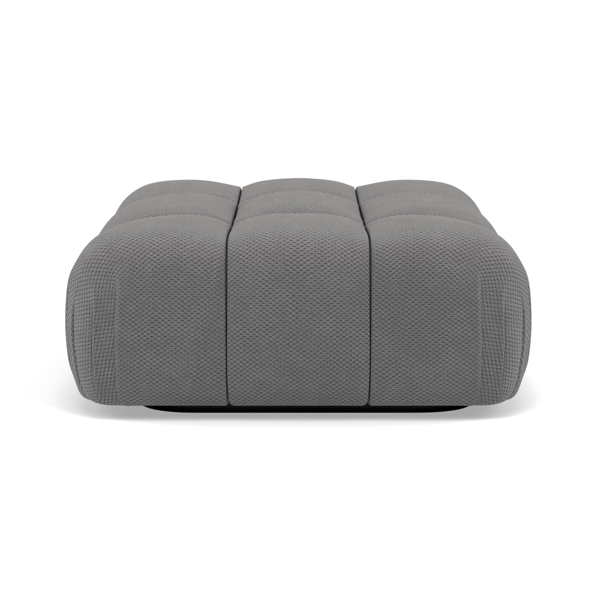 Ruby - pouf en velours texturé - Gris