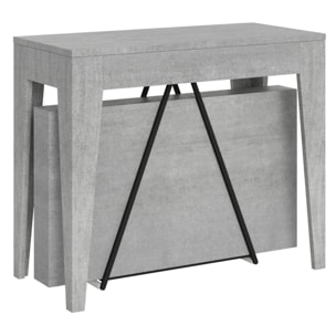 Consolle allungabile 90x42/198 cm Zima Small cemento