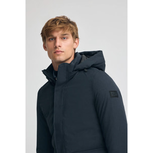 Parka Mitte blu marino con logo Polo Club
