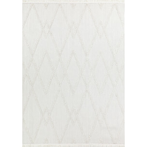 Bali - tapis moderne motif géoémétrique, crème