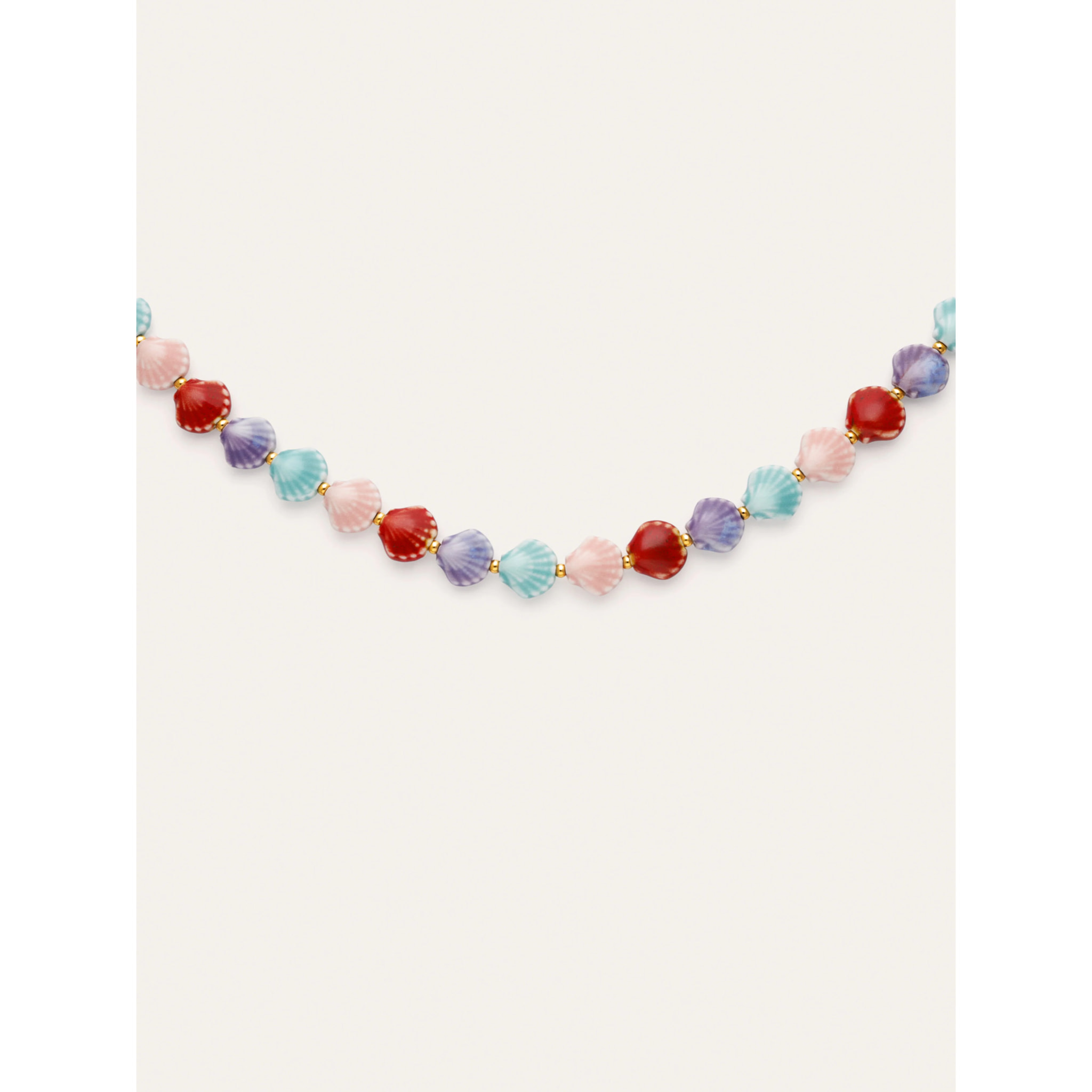 Collana Begur Conchiglie Acciao Placcato Oro