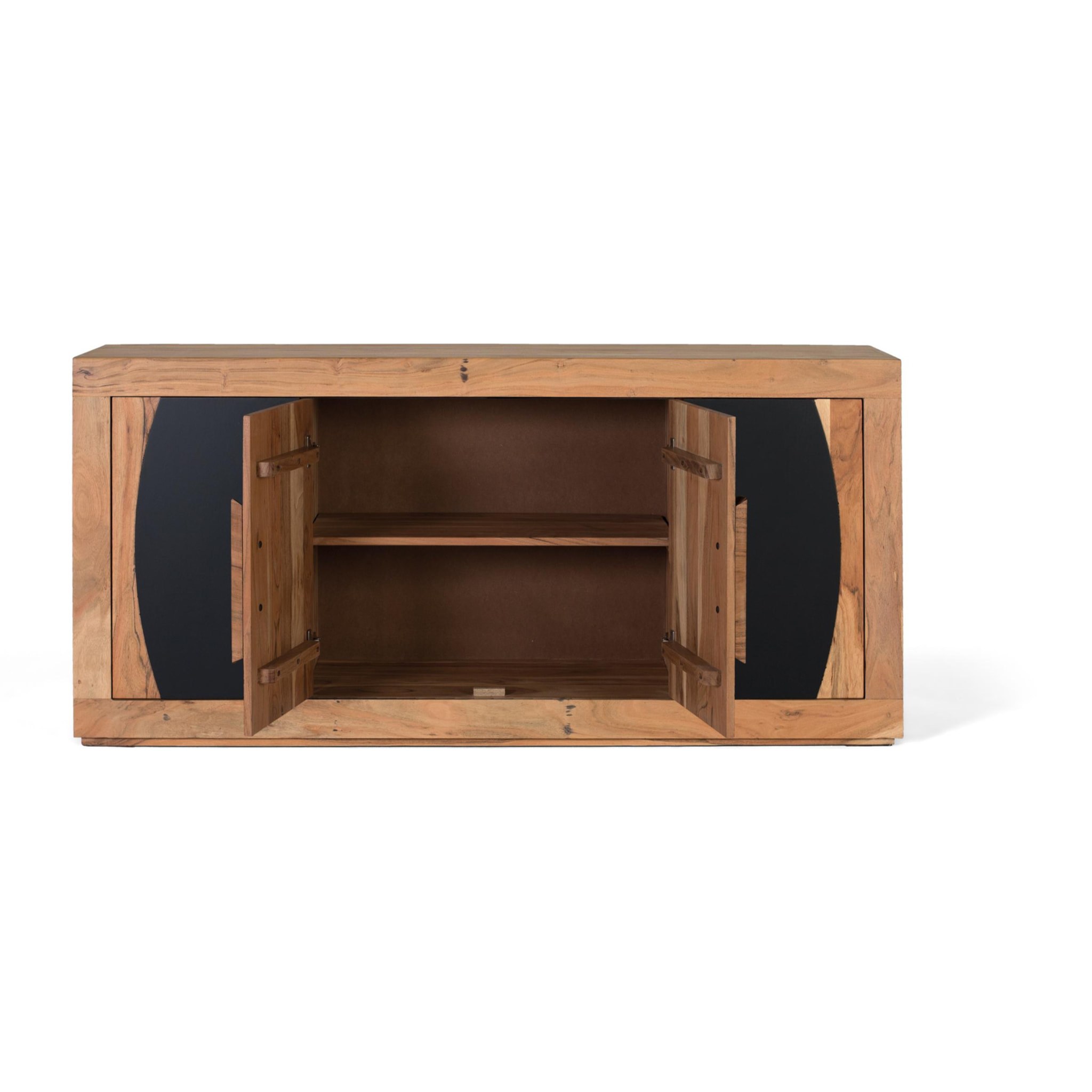 Aparador de Madera de Acacia Estilo Rústico Contemporáneo